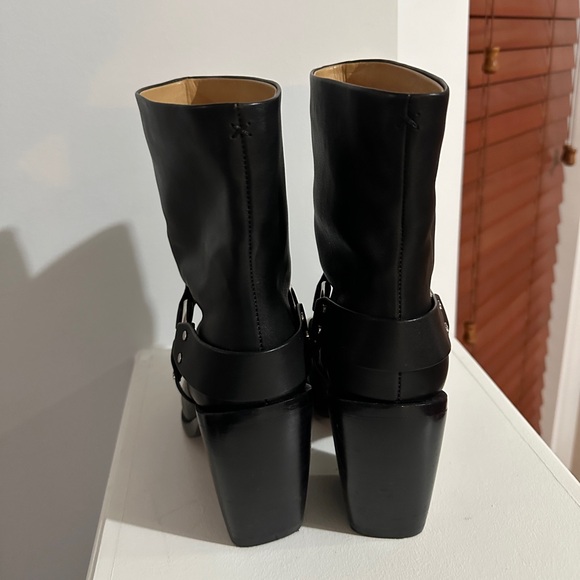 Rag & Bone black buckle short heeled boots - Picture 5 of 8